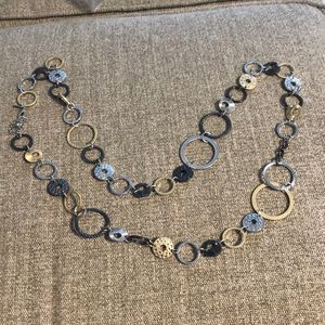 Long costume jewelry necklace